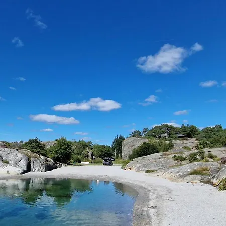 Idyllisk Perle Med Privat Sandstrand I Hjertet Av Sorlandet Mm Dom wakacyjny
